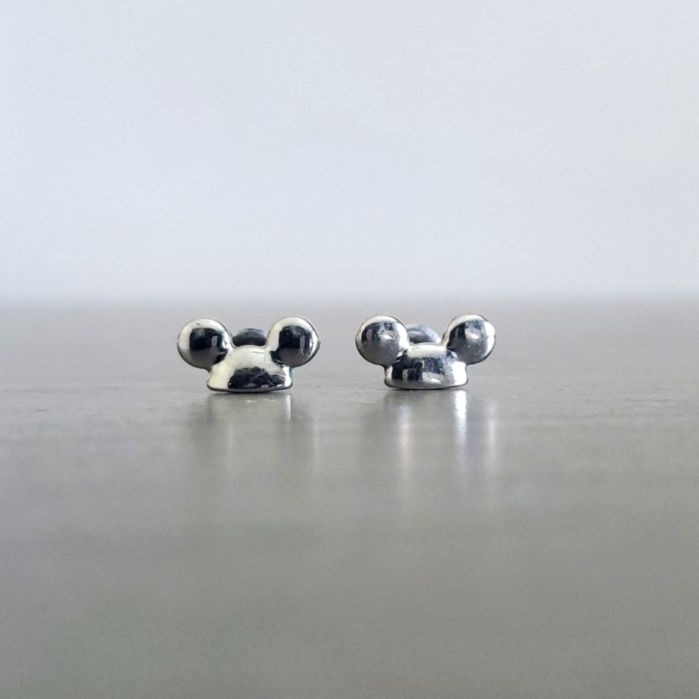Mickey ear hat earrings